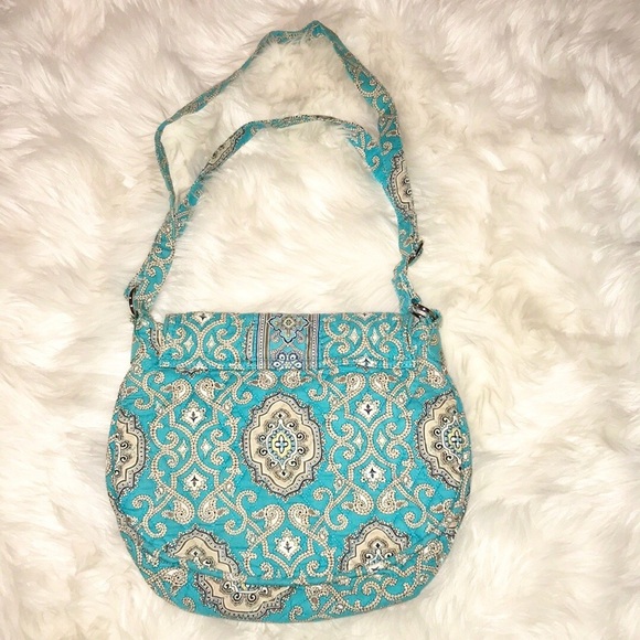 Vera Bradley Totally Turq Adjustable Shoulder Bag - Picture 2 of 5